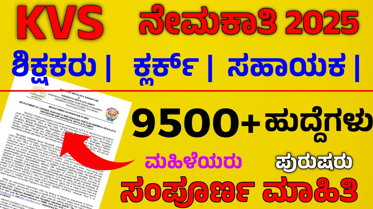 KVS Recruitment 2025