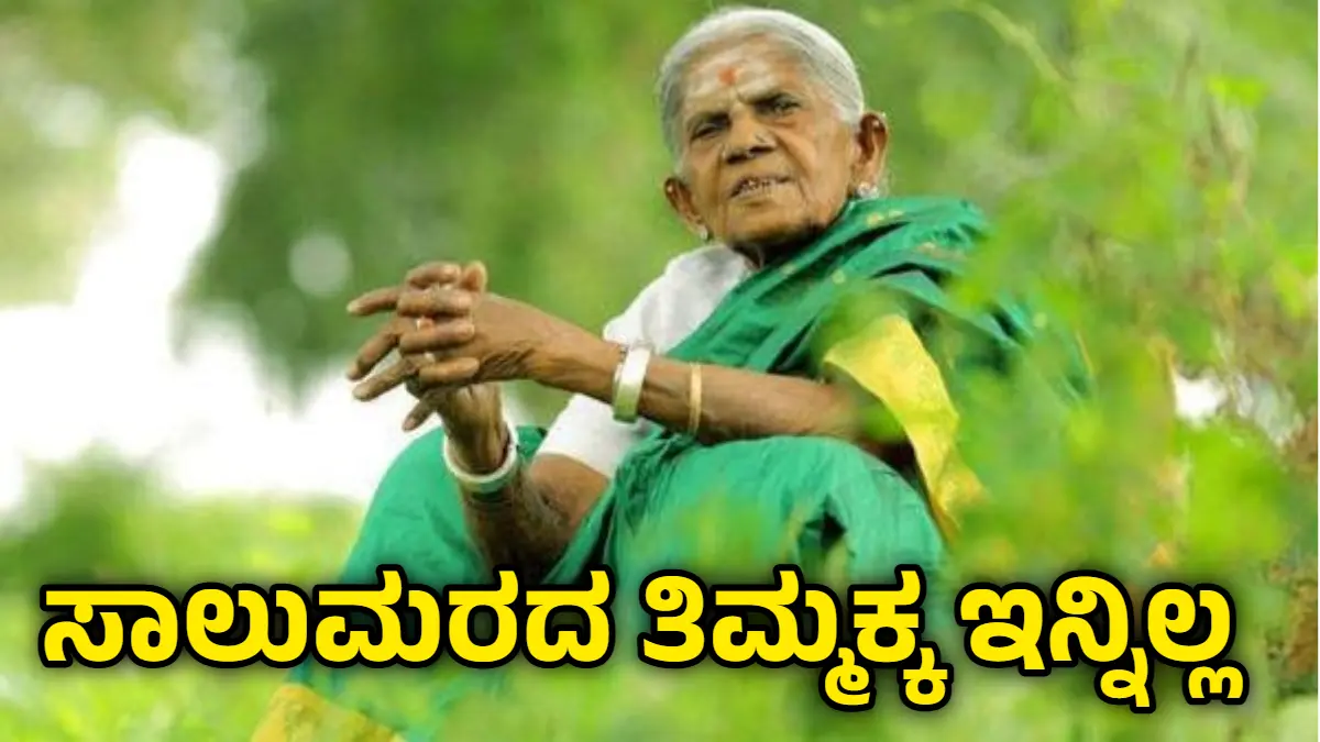 Salumarada Thimmakka death news Kannada