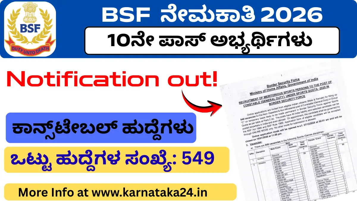 BSF Recruitment 2026