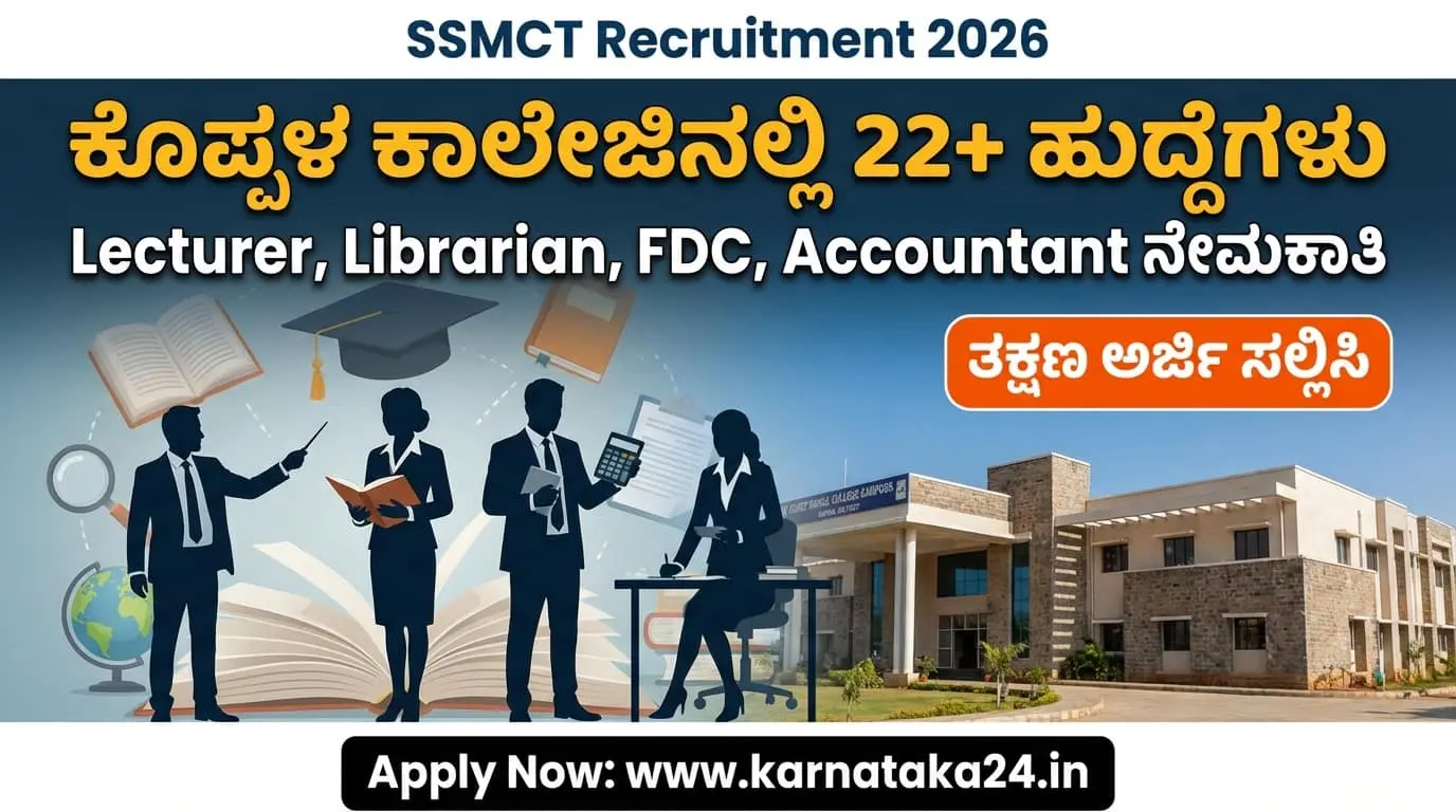 SSMCT Koppal Recruitment 2026