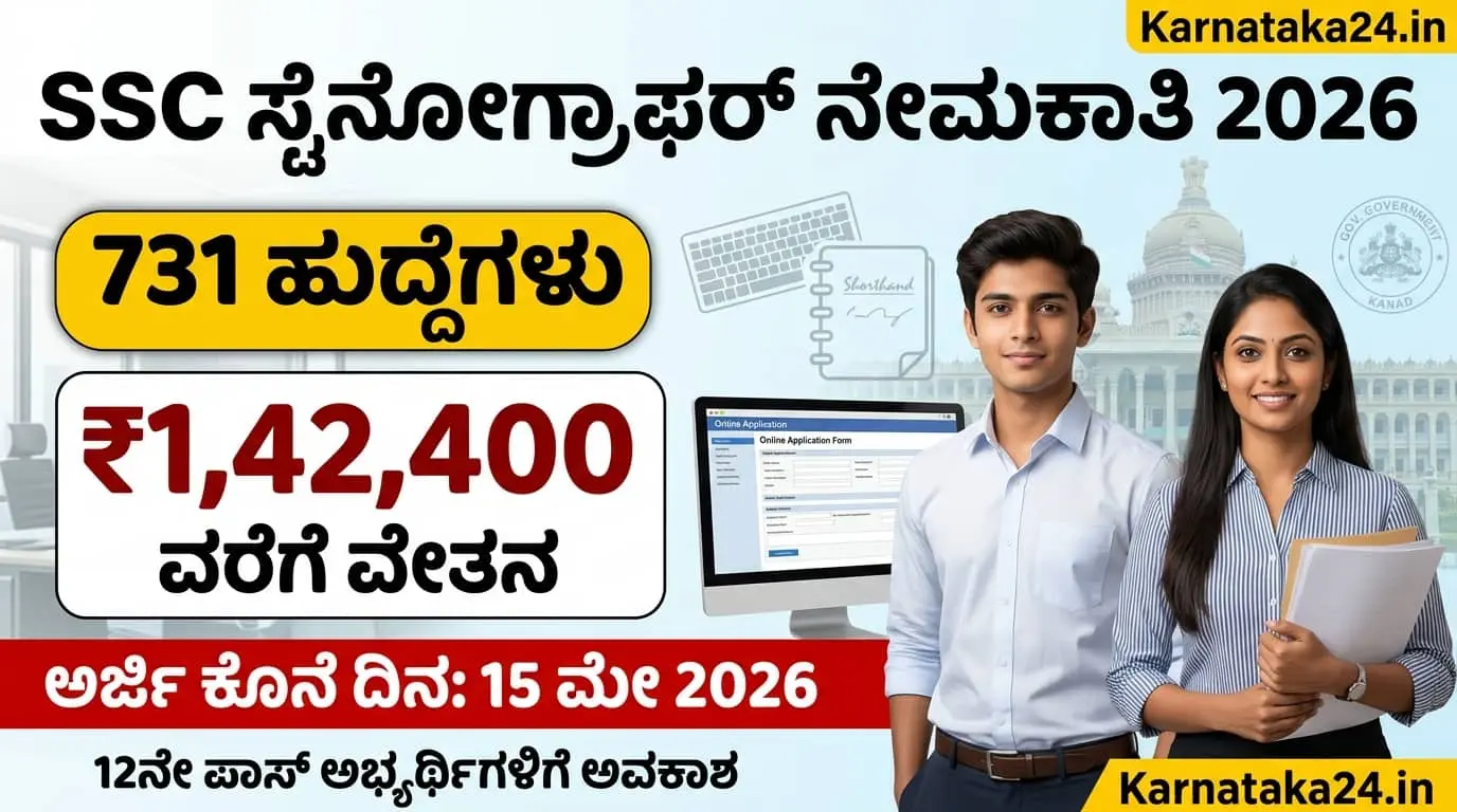 SSC Stenographer Recruitment 2026