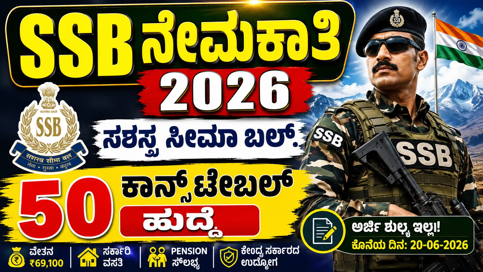 SSB Constable GD 2026