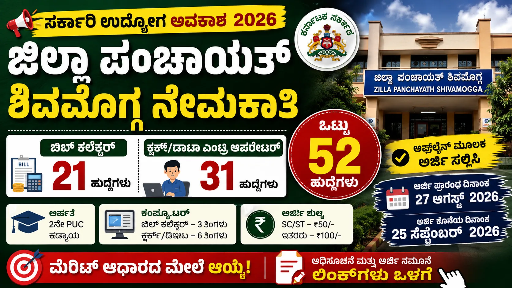 shivamogga court recruitment 2026