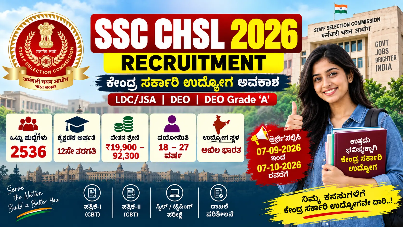 SSC CHSL ನೇಮಕಾತಿ 2026