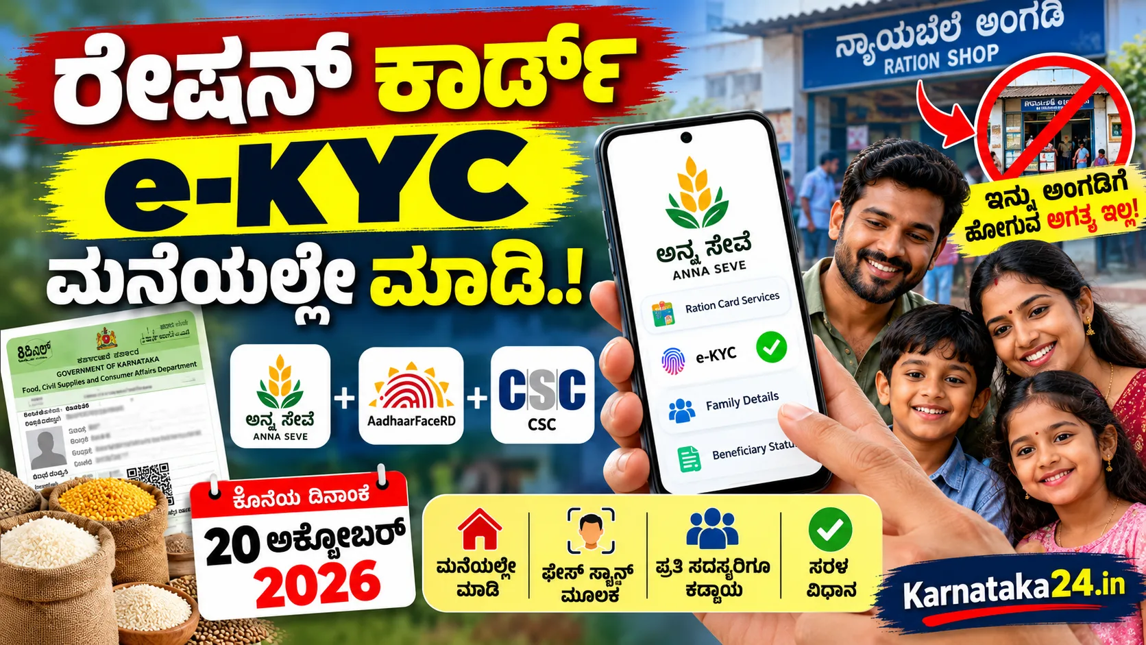 Ration Card e-KYC Karnataka